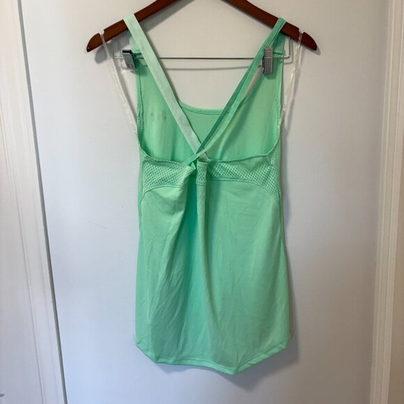 Under Armour loose fit tank top workout mint green Heat Gear Size M underarmour - Picture 8 of 9